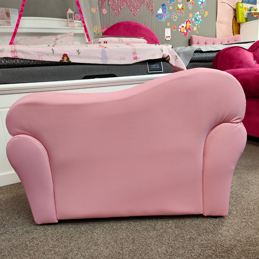 2 Seater Pink Sofa back