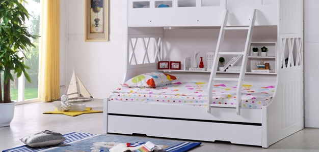 Snow Bunk Bed with Single Trundle