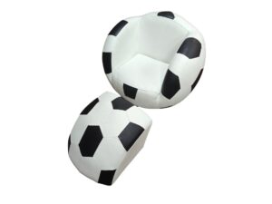 Soccer Ball Chair with Footstool