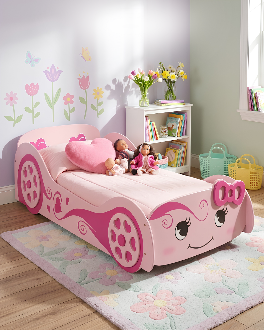 Love Princess Car Bed Single
