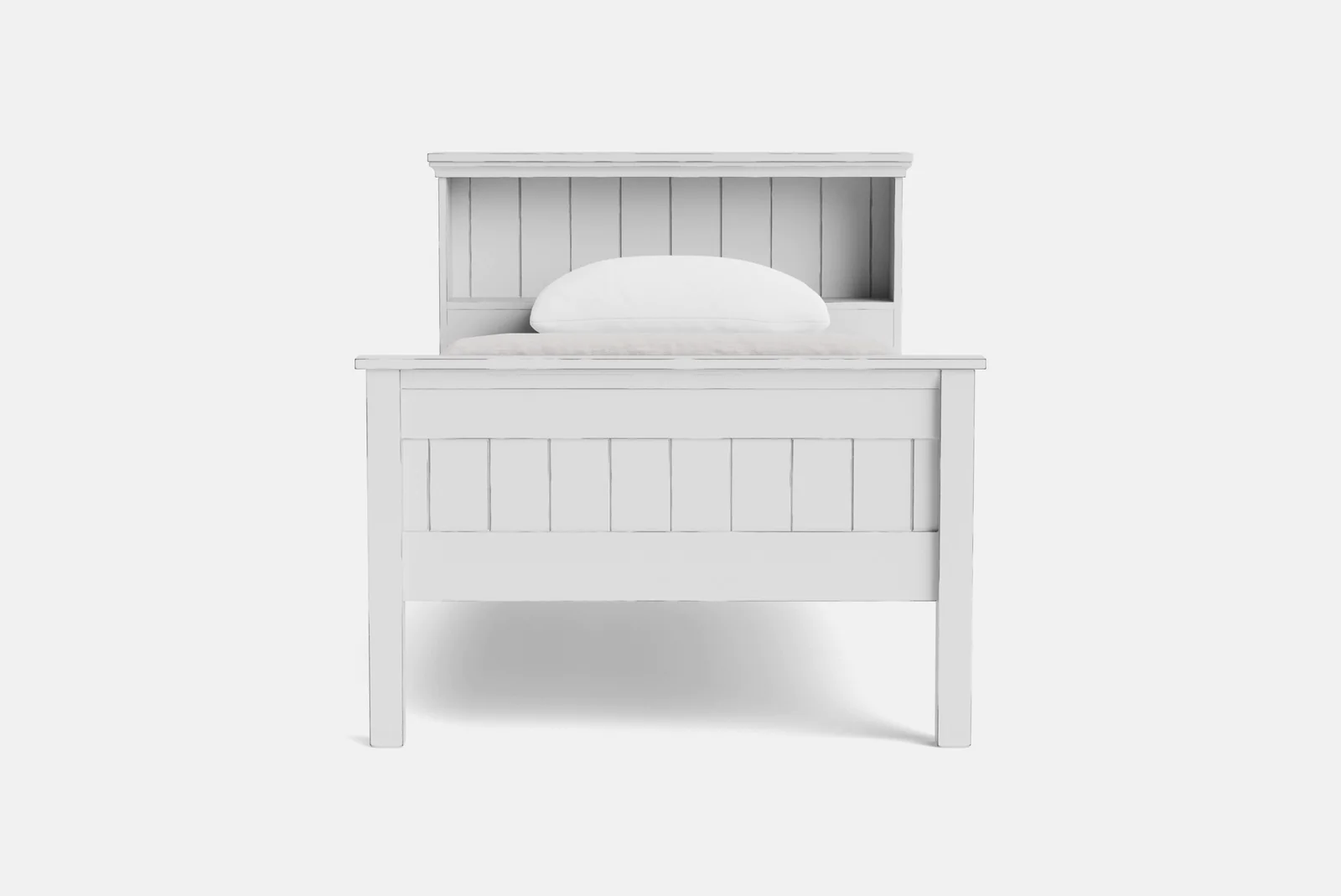 AdventureKingSingleBedwithHeadendShelfHighFootAGEDWHITEPAINT1_1600x