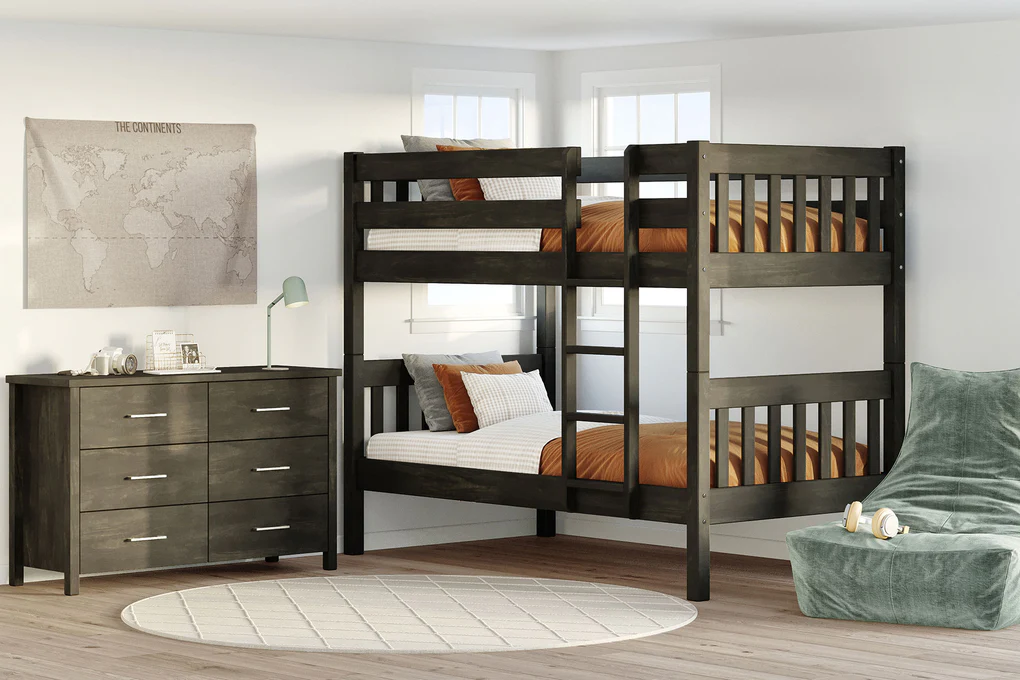 Peri Bunk grey lifestyle Peri Bunk Bed