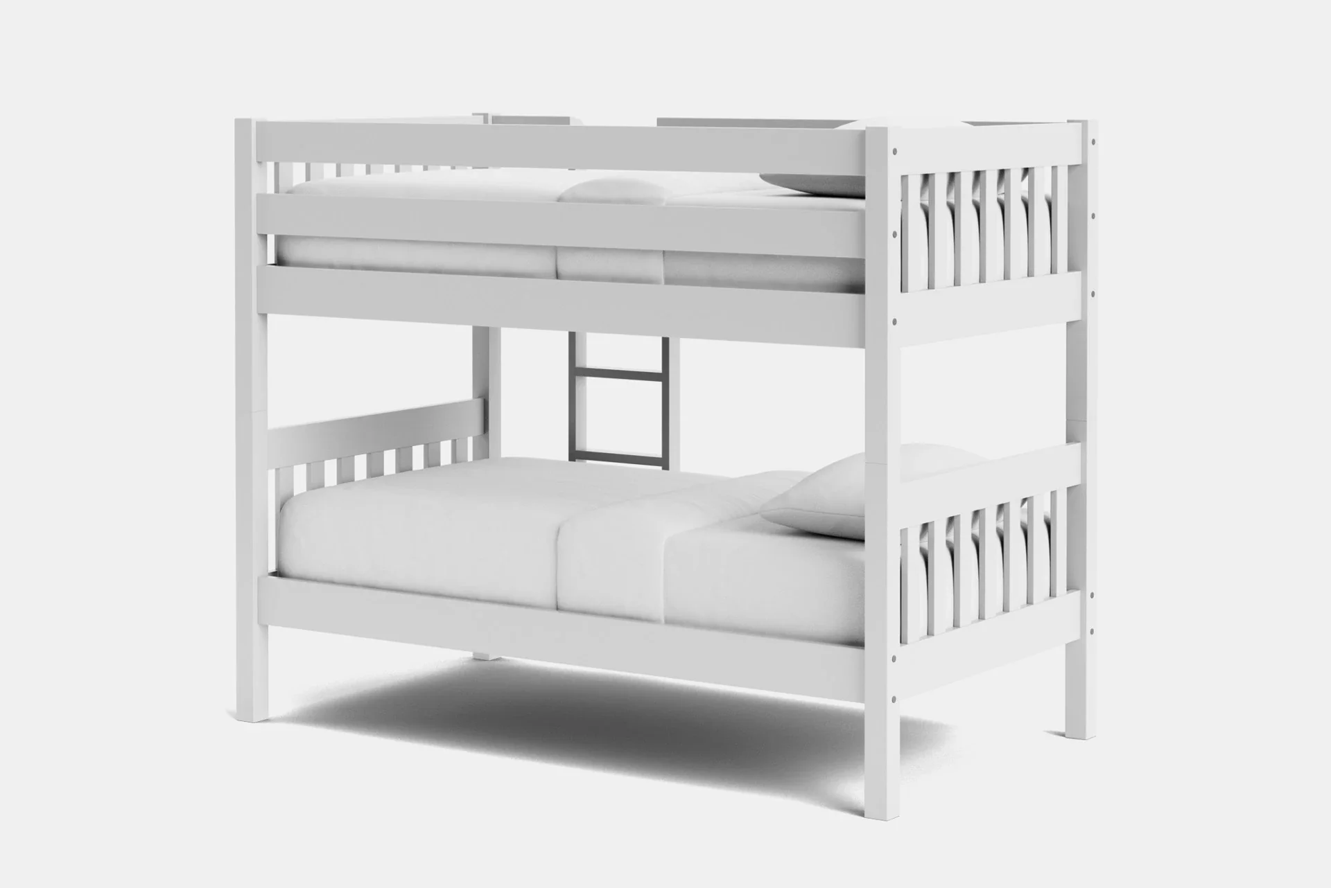 Peri Bunk white angle Peri Bunk Bed
