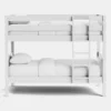Peri Bunk white front Peri Bunk Bed