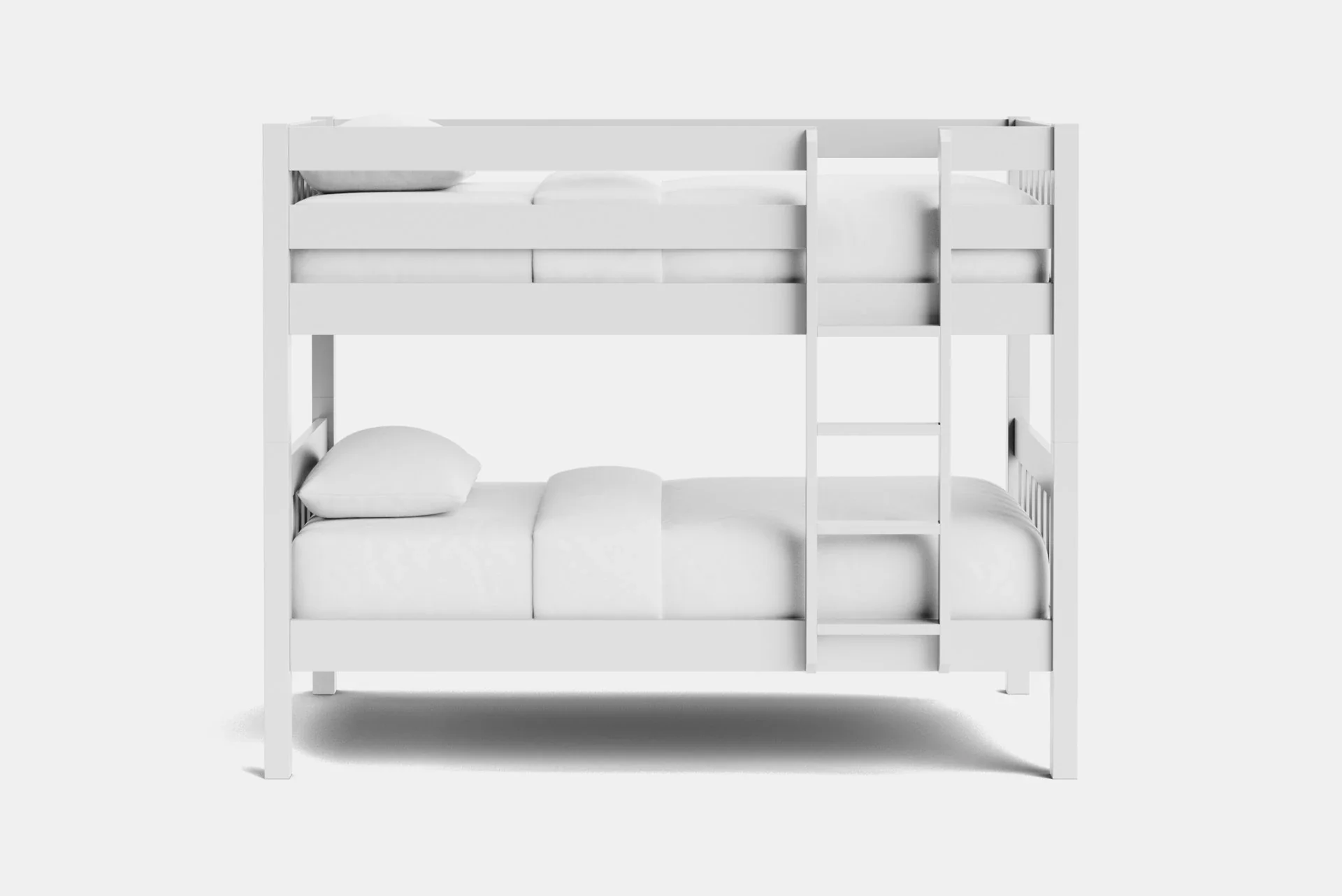 Peri Bunk white front Peri Bunk Bed