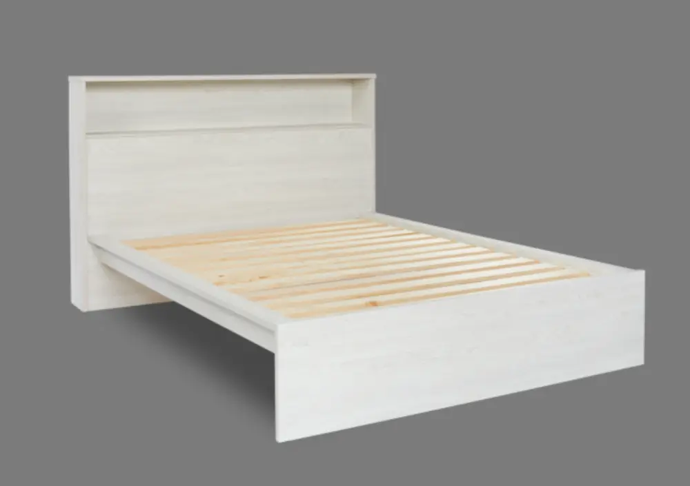 Atlas bed frame with storage headboard