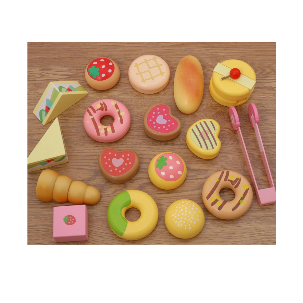 Donut and Pastry Wooden Playset