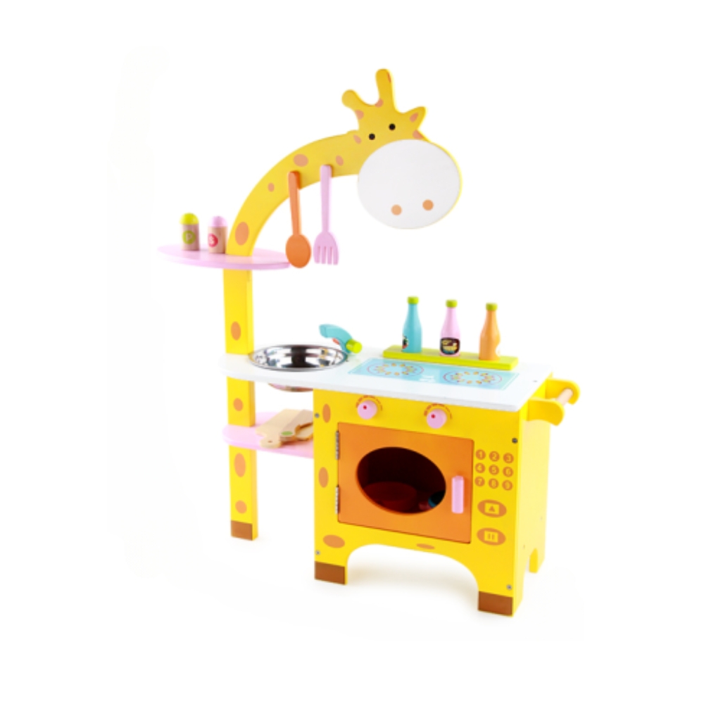 Giraffe Kitchen Wooden Playset