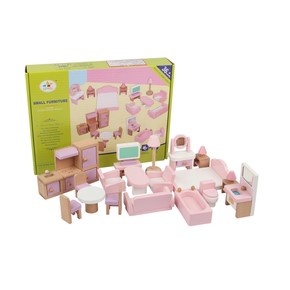 Playhouse Wooden Furniture Pink