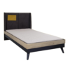 Dark Point King Single Bed Charcoal