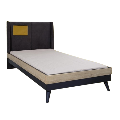Dark Point King Single Bed Charcoal