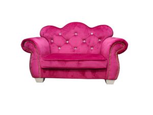 Diana 2 Seater Couch Hot Pink