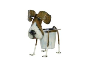 Metal Hush Puppy Pot Figurine