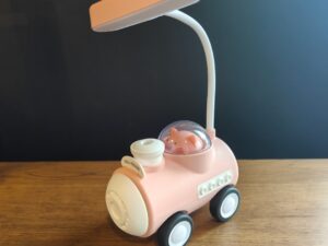 Little Train Lamp with Pencil Sharpener Pink