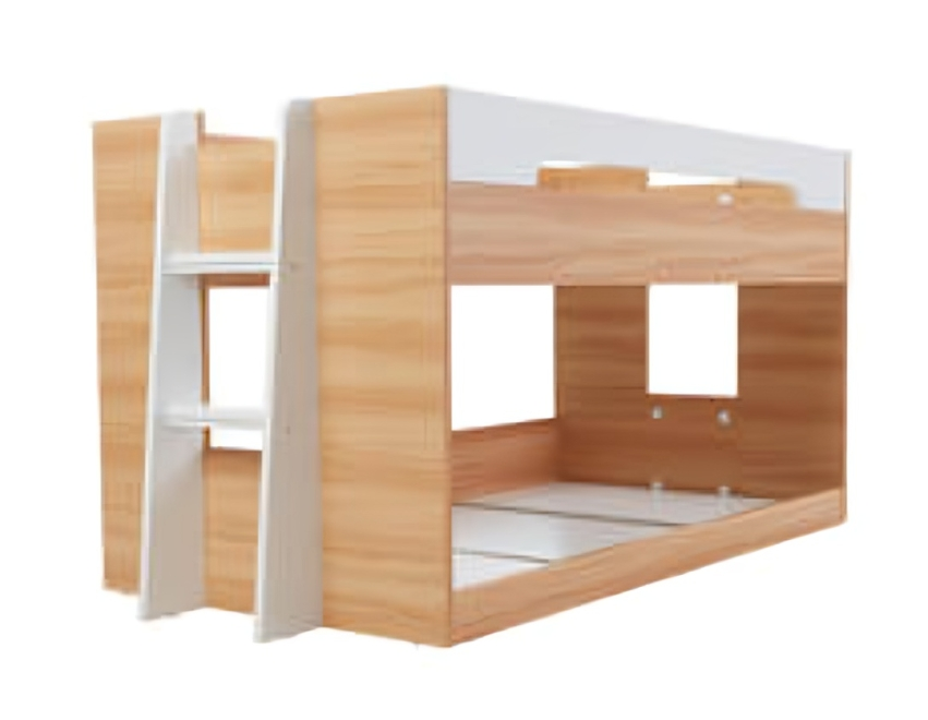 Noah Low Bunk Bed for kids - a space-saving, floor-height wooden bunk bed ideal for small bedrooms.
