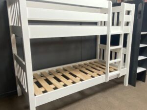 Peri Single Bunk Bed - White (Floor Model to Clear)
