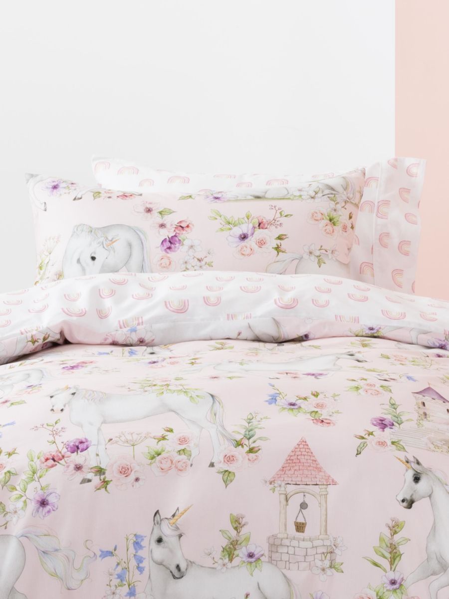 Unicorn Blossom detail Unicorn Blossom Duvet