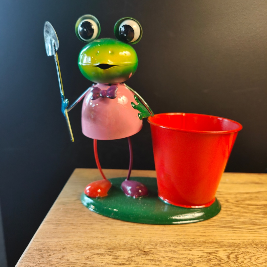 Frog Garden Pot Frog Garden Pot