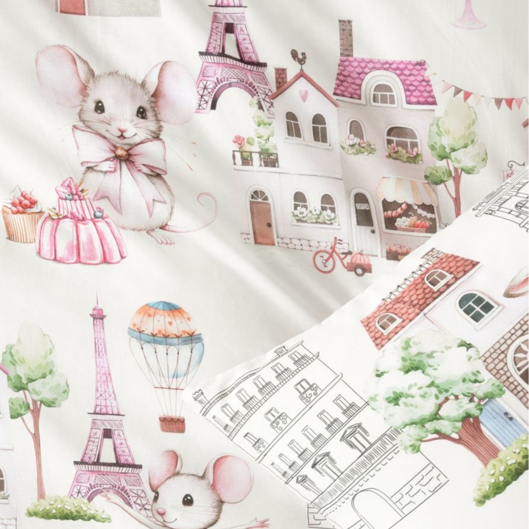 Paris Tails Duvet Cover Set detail2 Paris Tails Duvet Cover Set