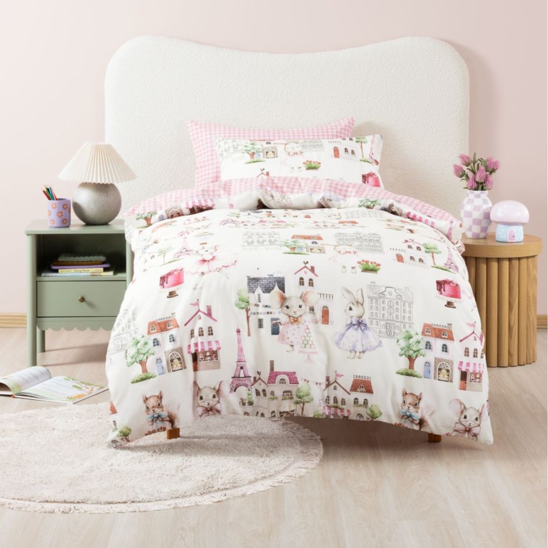 Paris Tails Duvet Cover Set Paris Tails Duvet Cover Set